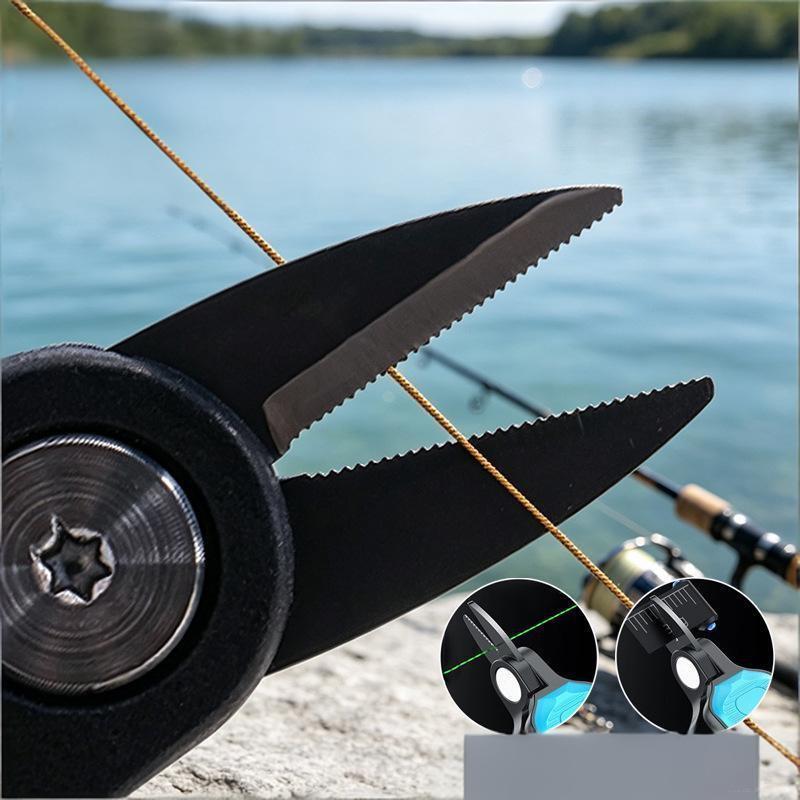 釣り用ルアーラインカットはさみポータブルステンレス鋼鋸歯状刃 - Fishing Line Cutter のレビューと価格