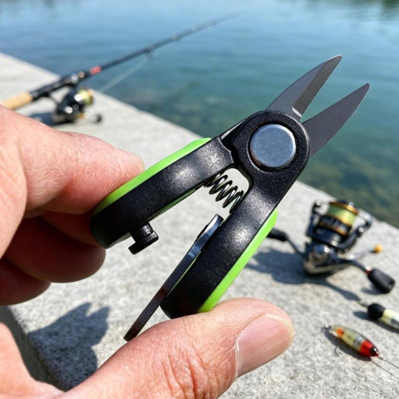 釣り用ルアーラインカットはさみポータブルステンレス鋼鋸歯状刃 - Fishing Line Cutter のレビューと価格